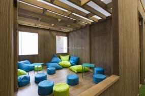 办公室强化复合木地板装饰装修图片