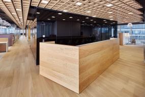 最新办公室复合实木地板装饰效果图