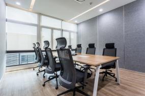 办公室复合实木地板装饰设计效果图大全