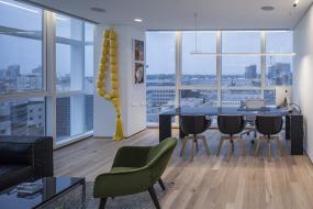 办公室环保强化木地板装修设计图片大全