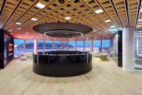 办公室复合实木地板装饰装修图片