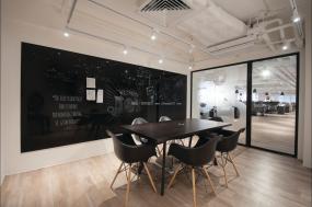 办公室复合实木地板设计装修图片