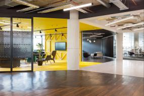 最新办公室复合实木地板装饰设计图