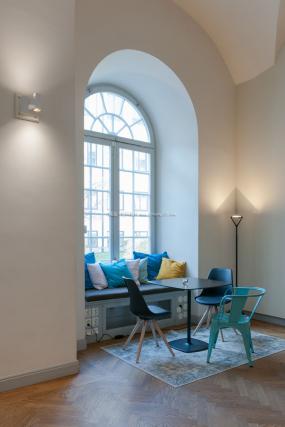 办公室复合实木地板设计装饰图