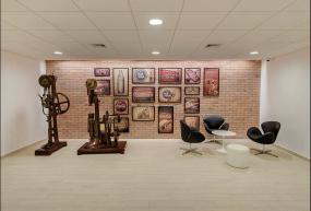 办公室仿木地板瓷砖装修实景图片