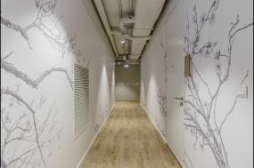 办公室仿木地板瓷砖装修图片大全