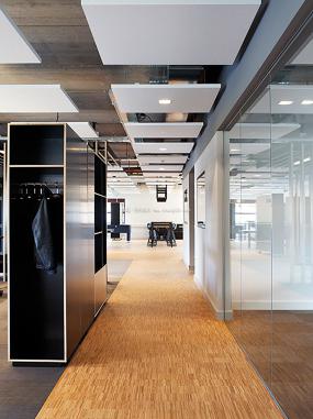 2018办公室木地板颜色装修效果图