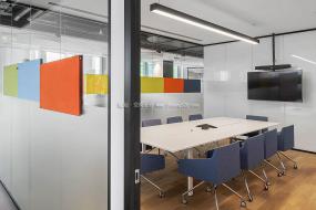 办公室仿实木地板装饰装修效果图