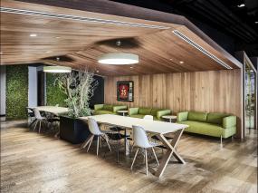 办公室环保木地板装修设计图片