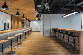 最新办公室仿实木地板装饰效果图