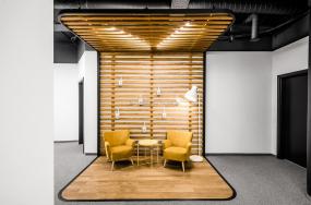 办公室榆木地板设计与装修效果图大全