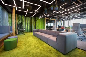 办公室植物装修装潢效果图