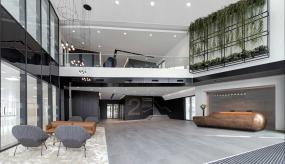 办公室绿色植物装修装潢效果图