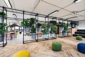 办公室盆栽装修高清效果图