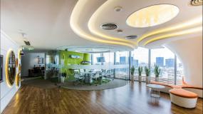 多功能会议桌装修实景图片