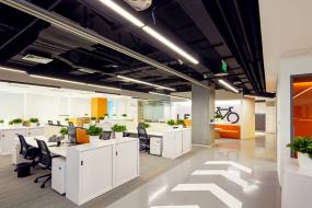 2018年办公室墙体设计装修效果图