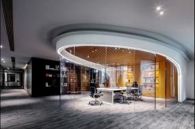 办公室天花石膏板装饰效果图