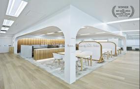 白色办公室装潢图片