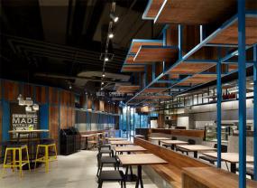 汉堡店装潢效果图