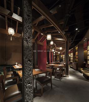 复古风格餐厅设计装修效果图