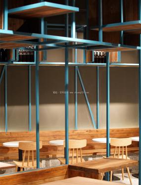 最新汉堡店装饰实景图