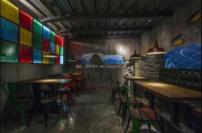 复古风格餐厅装饰设计效果图