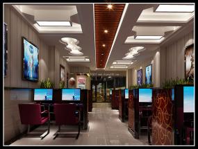 电竞网咖装饰设计效果图