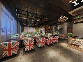 连锁网咖设计装饰效果图片