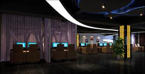 电竞网咖设计装饰图片