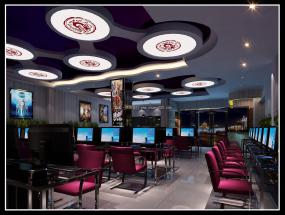 电竞网咖装饰设计效果图片