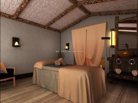 spa按摩店装修设计效果图