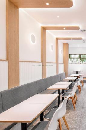 快餐店装修实物图片